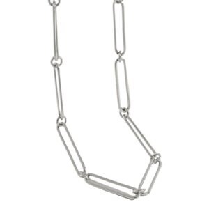 Collar Cadena de Plata 925 Eslabones Grandes Regalo