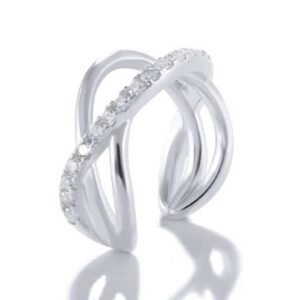 Piercing de Plata 925 Argolla Earcuff Zirconias Mujer Regalo