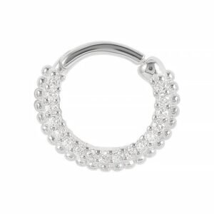Arete de Plata 925 Zirconias Helix Ear cuff Unitalla
